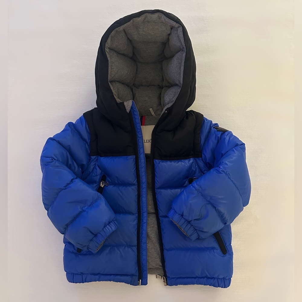 Moncler Two-Tone Convertible Puffer Jacket- Kids 3T